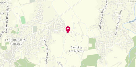 Plan de Camping Les Albères, Route Moulin de Cassagnes, 66740 Laroque-des-Albères