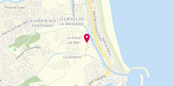 Plan de Camping la Sardane, avenue du Grau, 66700 Argelès-sur-Mer