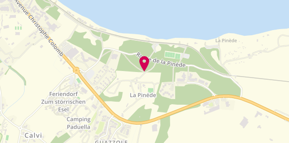 Plan de Camping la Pinède, Route de la Pinède, 20260 Calvi