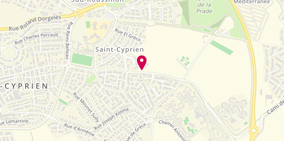 Plan de Camping le Roussillon - Chadotel, Camí de la Mar, 66750 Saint-Cyprien