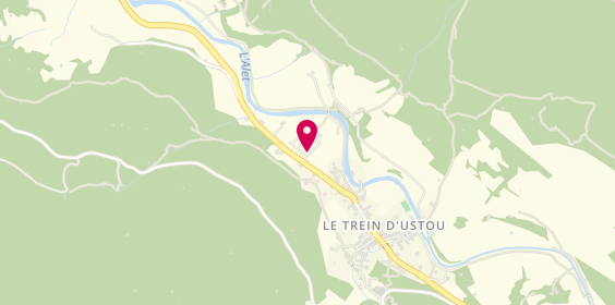 Plan de Camping le Montagnou en Ariège Ustou, Camping le Montagnou
Route de Guzet (Le Trein), 09140 Ustou