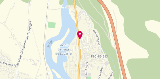 Plan de Camping Caravaning du Lac, Labarre, 09000 Foix