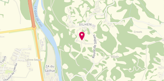 Plan de Camping Deth Potz, 40 Route de Silhen, 65400 Boô-Silhen
