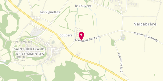 Plan de Camping Es Pibous, Route de Saint-Just, 31510 Saint-Bertrand-de-Comminges