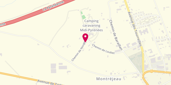 Plan de Camping Paradis Midi Pyrenees, Chemin Loubet, 31210 Montréjeau