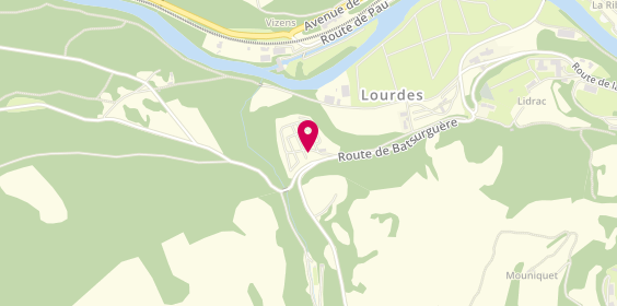 Plan de Camping la Forêt, Route de la Forêt, 65100 Lourdes