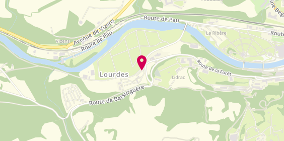 Plan de Camping du Loup, chemin de la Forêt, 65100 Lourdes