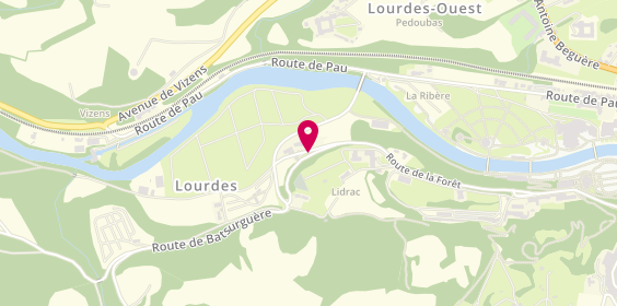 Plan de Camping du Loup, Camping du Loup Chemin Forêt, 65100 Lourdes