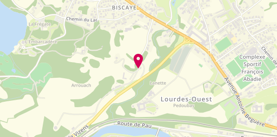 Plan de Camping D 'Arrouach, 9 Rue des 3 Archanges, 65100 Lourdes