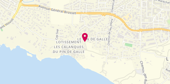 Plan de Camping du Pin de Galle, 225 Rue du Pin de Galle, 83220 Le Pradet