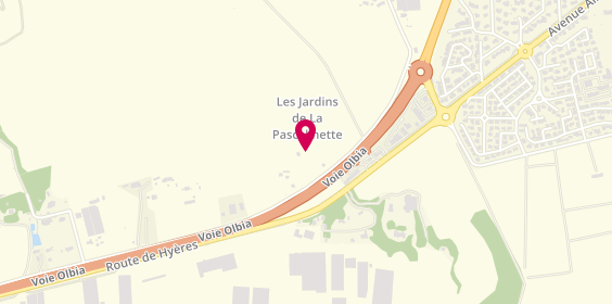 Plan de Les Jardins de Pascalinette, 1800 Route de Hyères, 83250 La Londe-les-Maures