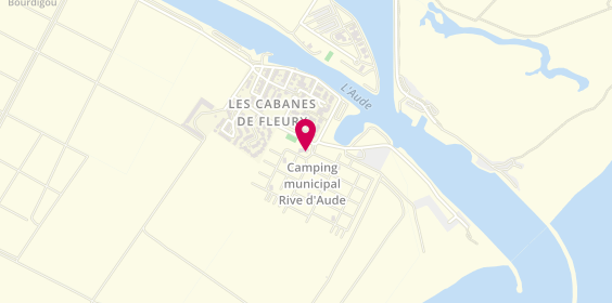 Plan de Camping Municipal Rive d'Aude, 8 avenue Eric Tabarly, 11560 Fleury