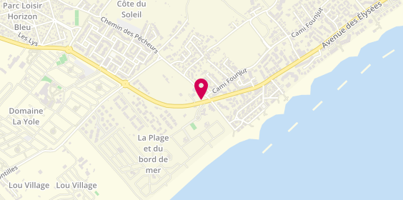 Plan de Camping le Mediterranée, 13 Route de Vendres, 34350 Valras-Plage