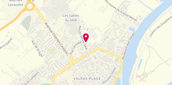 Plan de Camping la Jasse, Rue du Gourp Salat, 34350 Valras-Plage