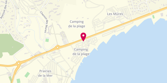 Plan de Camping de la Plage, 2226 Route du Littoral D 559, 83310 Grimaud