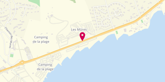 Plan de Camping des Mûres, 2721 Route Littoral, 83310 Grimaud