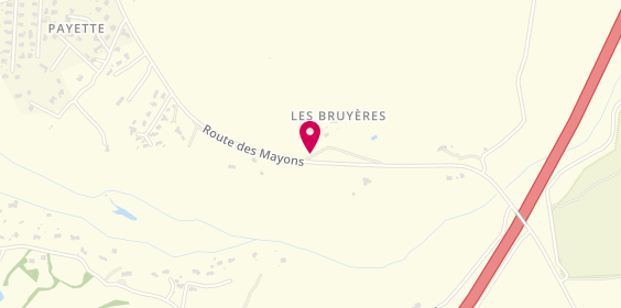 Plan de Camping Les Bruyères, 33 Route des Mayons, 83340 Le Luc