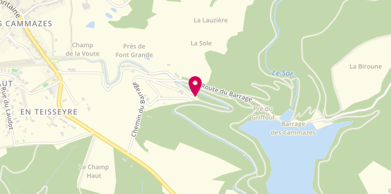 Plan de Camping de la Rigole, Route Barrage, 81540 Les Cammazes