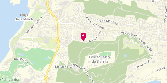 Plan de Biarritz Camping, 28 Rue de Harcet, 64200 Biarritz