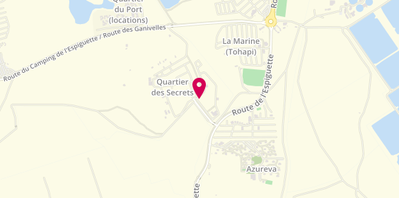 Plan de Camping Les Flamants Roses, 2700 Route de l'Espiguette, 30240 Le Grau-du-Roi