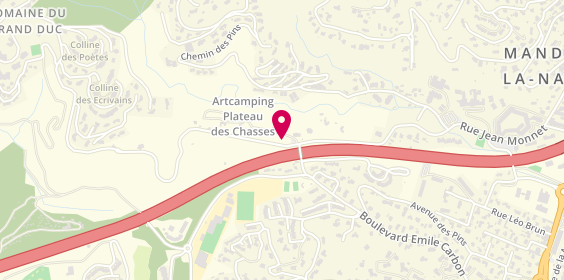 Plan de Le Plateau des Chasses, 1198 Rue Jean Monnet, 06210 Mandelieu-la-Napoule