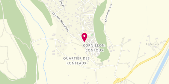 Plan de La Pinède, Camping la Pinède Départemental 70, 13250 Cornillon-Confoux