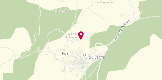 Plan de Camping Les Melias, chemin du Moulenc, 34320 Fos