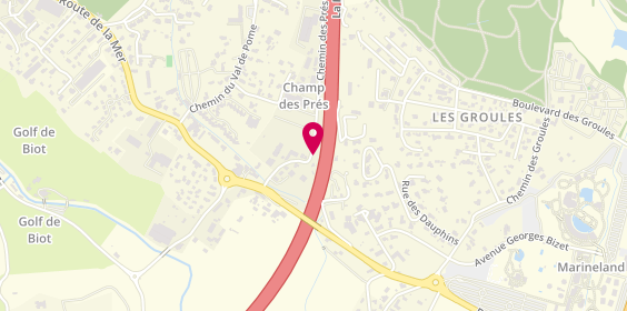 Plan de Gdv, Aire Station Palmosa Quai Groules
Chemin Saint Michel, 06600 Antibes