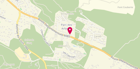 Plan de Parc des Arboins, 755 Chemin Départemental
5 Route de Saint-Vallier, 06460 Saint-Vallier-de-Thiey