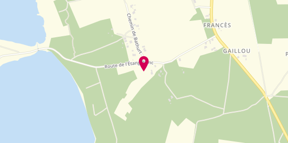 Plan de Camping de Bathurt, 551 Route de l'Étang Blanc, 40140 Soustons