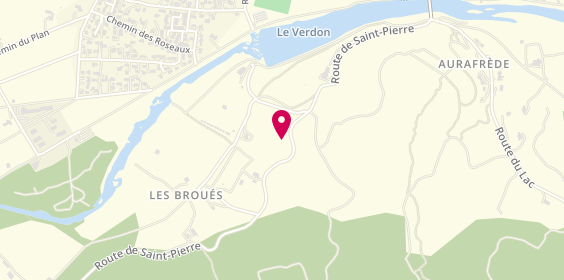 Plan de Camping Regain, Route Saint Pierre, 04800 Gréoux-les-Bains