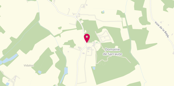 Plan de Domaine de Sarraute, Sarraute, 32460 Le Houga