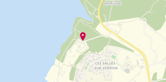 Plan de Camping Les Pins, Chemin des Vignes, 83630 Les Salles-sur-Verdon
