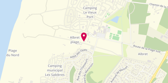 Plan de Camping Albret Plage, Landes, Aquitaine - France
100 chemin du Junca, 40660 Messanges