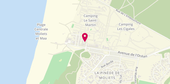 Plan de Camping le Saint Martin - Landes, 2655 avenue de l'Océan, 40660 Moliets-et-Maa