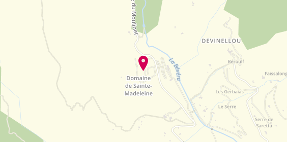 Plan de Domaine Sainte Madeleine, 3803 Route du Moulinet, 06380 Sospel