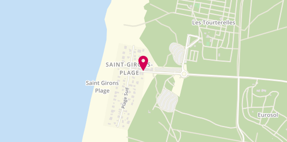 Plan de Camping Campéole Les Tourterelles, 4756 Route Saint Girons Plage, 40560 Vielle-Saint-Girons