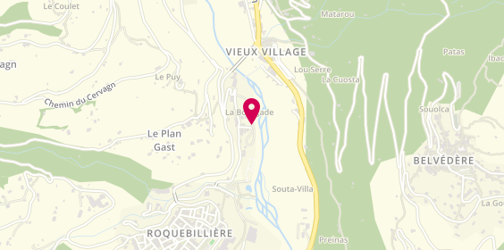 Plan de Camping Les Templiers, La Bourgade, 06450 Roquebillière