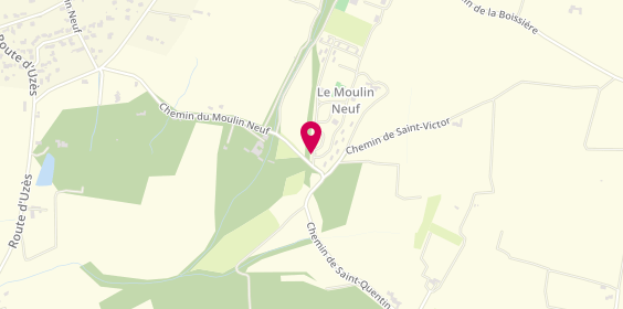 Plan de Camping le Moulin Neuf, chemin Du Moulin 9, 30700 Saint-Quentin-la-Poterie