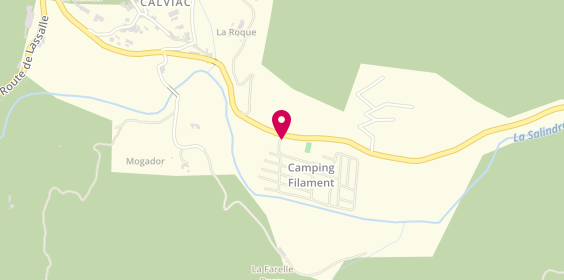 Plan de Camping de la Pommeraie, Route de Lasalle, 30140 Thoiras