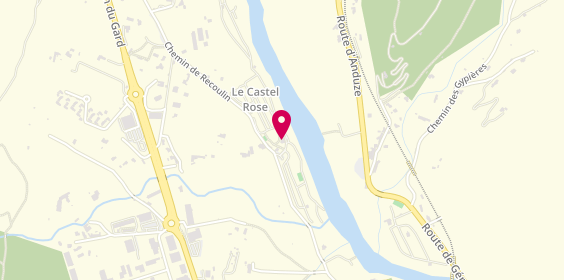 Plan de Camping le Castel Rose - Ciela Village - Gard, 610 chemin de Recoulin, 30140 Anduze