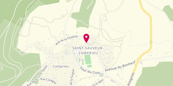 Plan de Camping de Camprieu, Trevezel Village Camprieu, 30750 Camprieu