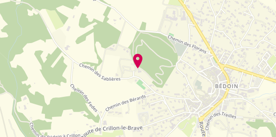 Plan de Camping Municipal la Pinede, 502 chemin des Sablières, 84410 Bédoin