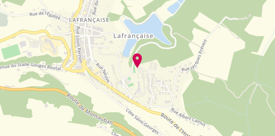 Plan de Camping du Lac, 22 Rue Jean Moulin, 82130 Lafrançaise