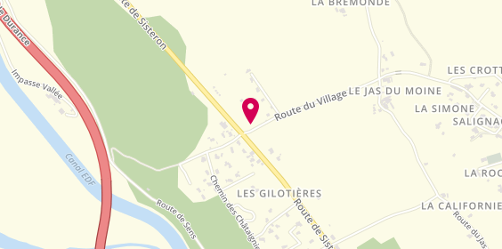Plan de Le Jas du Moine, le Jas du Moine
43 Route du Village, 04290 Salignac