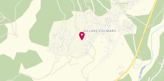 Plan de Camping le Haut Verdon, Route Thorame, 04370 Villars-Colmars