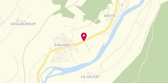 Plan de Camping Les Cerisiers, Gorges du Tarn, Pailhas, 12520 Compeyre