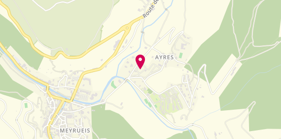 Plan de Camping le Jardin des Cévennes, Route de la Breze, 48150 Meyrueis