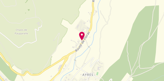 Plan de Le Pré de Charlet, 637 Route de Florac, 48150 Meyrueis