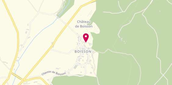 Plan de Camping Clicochic Château de Boisson, hameau de Boisson, 30500 Allègre-les-Fumades